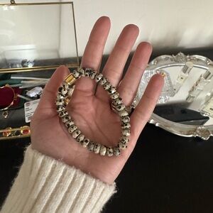 Dalmatian Jasper Beaded Bracelet